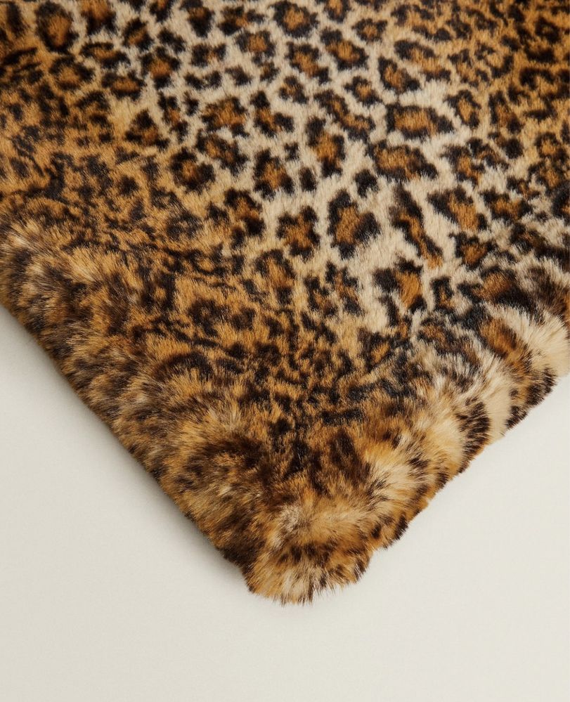 Manta Pelo Sintético Leopardo Zara Home NOVO