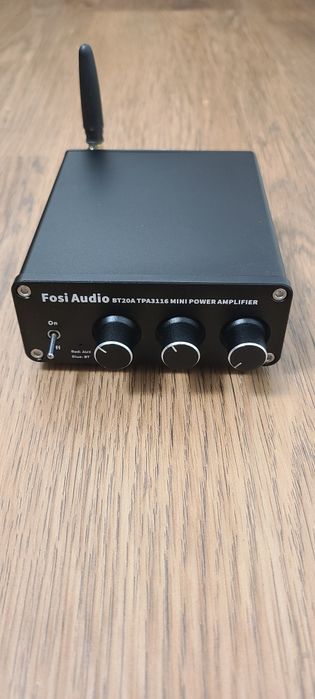 Підсилювач звуку Fosi Audio BT20A Bluetooth 5.0 AUX 2x100W Black