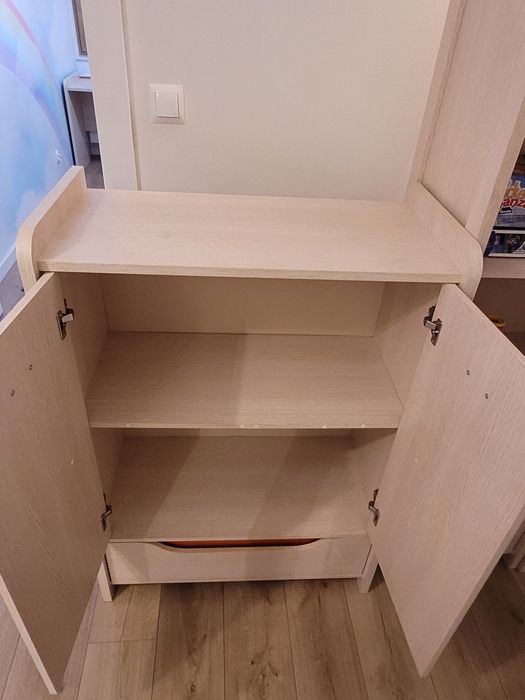 Zestaw mebli dziecięcych RUPI (BRW)– kolor szaro-pomarańczowy