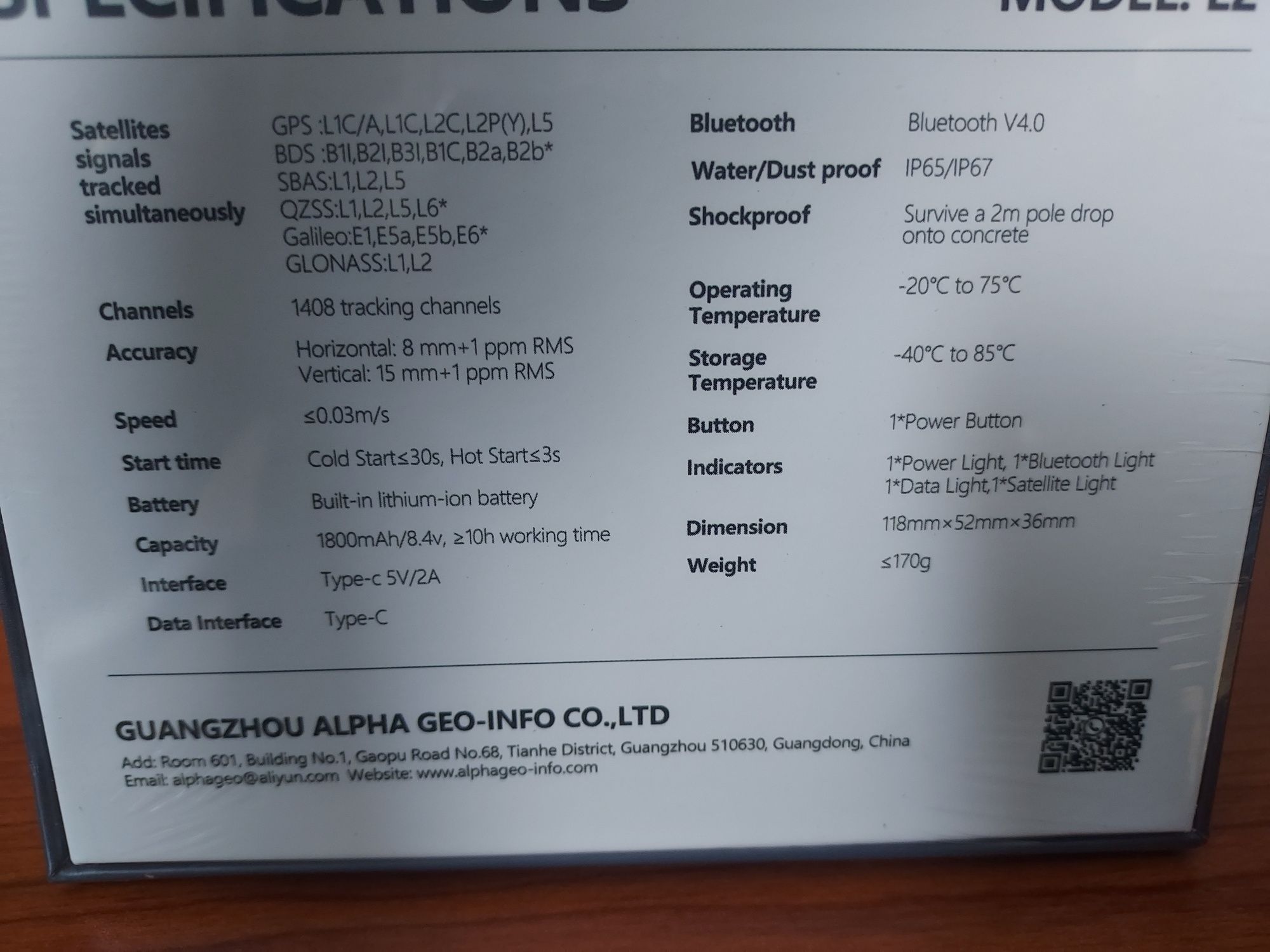 Odbiornik geodezyjny Alfageo L2 Imu Gnss GPS