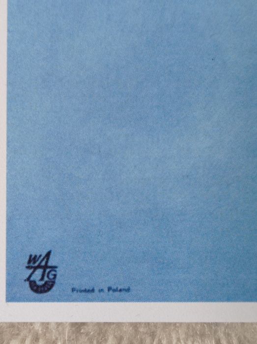 Plakat LOT Tomasz Rumiński reprint oryginału z 1965 roku KULTOWY