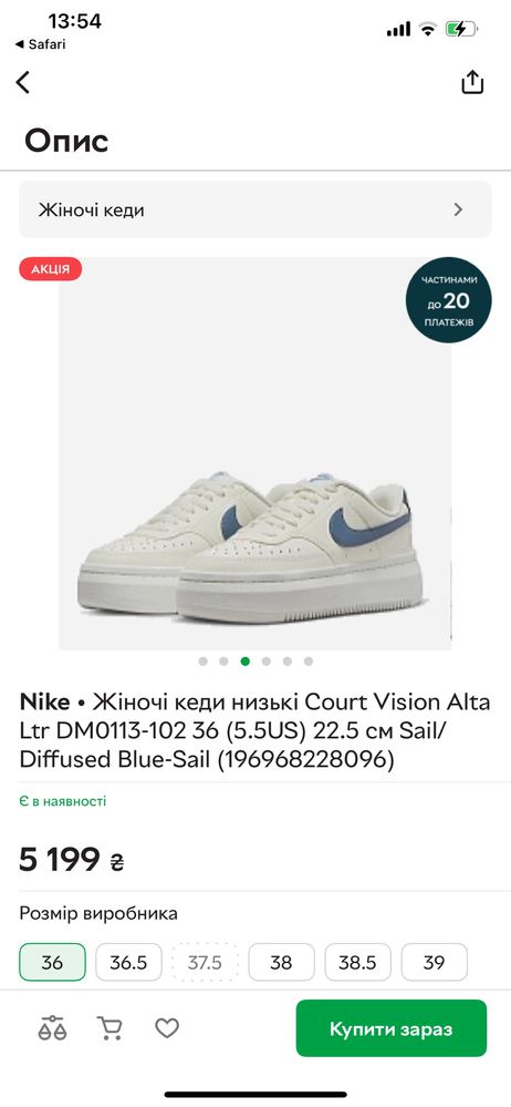 Nike Court Vision Alta