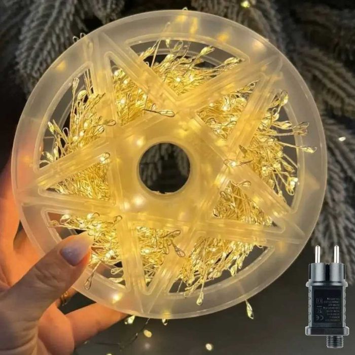 Гірлянда для дому та вулиці світлодіодна вологозахищена LED оформлення