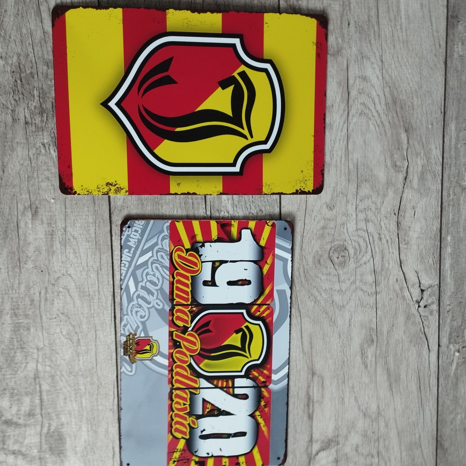 Jagiellonia tabliczki metalowe