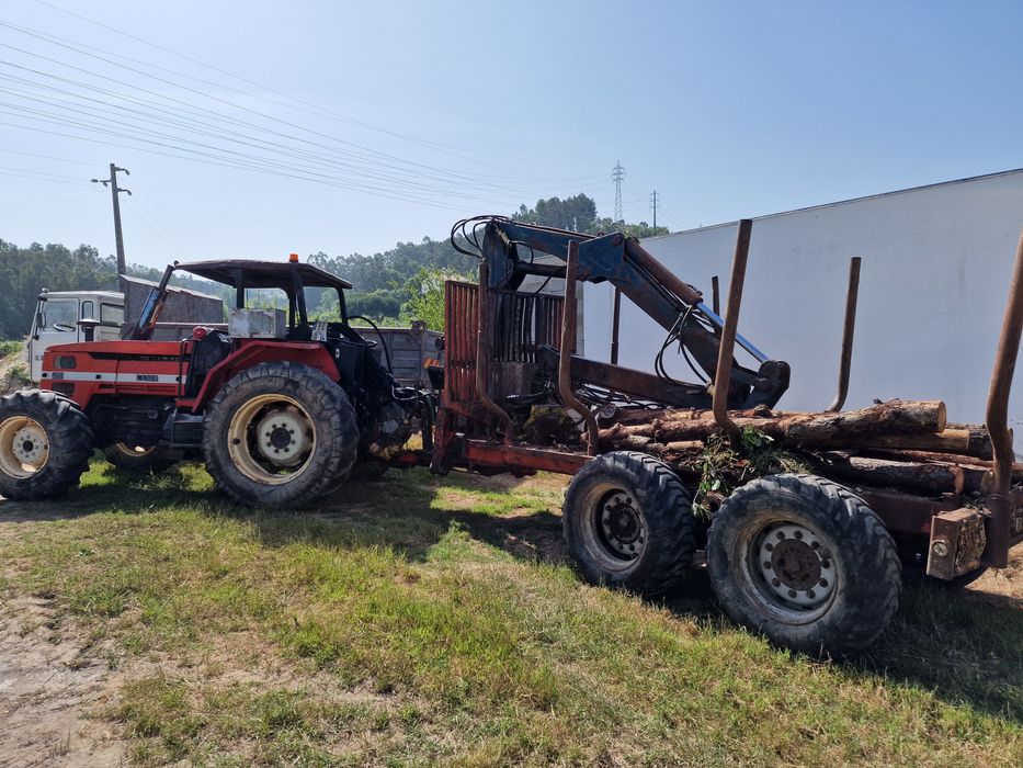 Trator florestal same 110 reboque costa 10ton