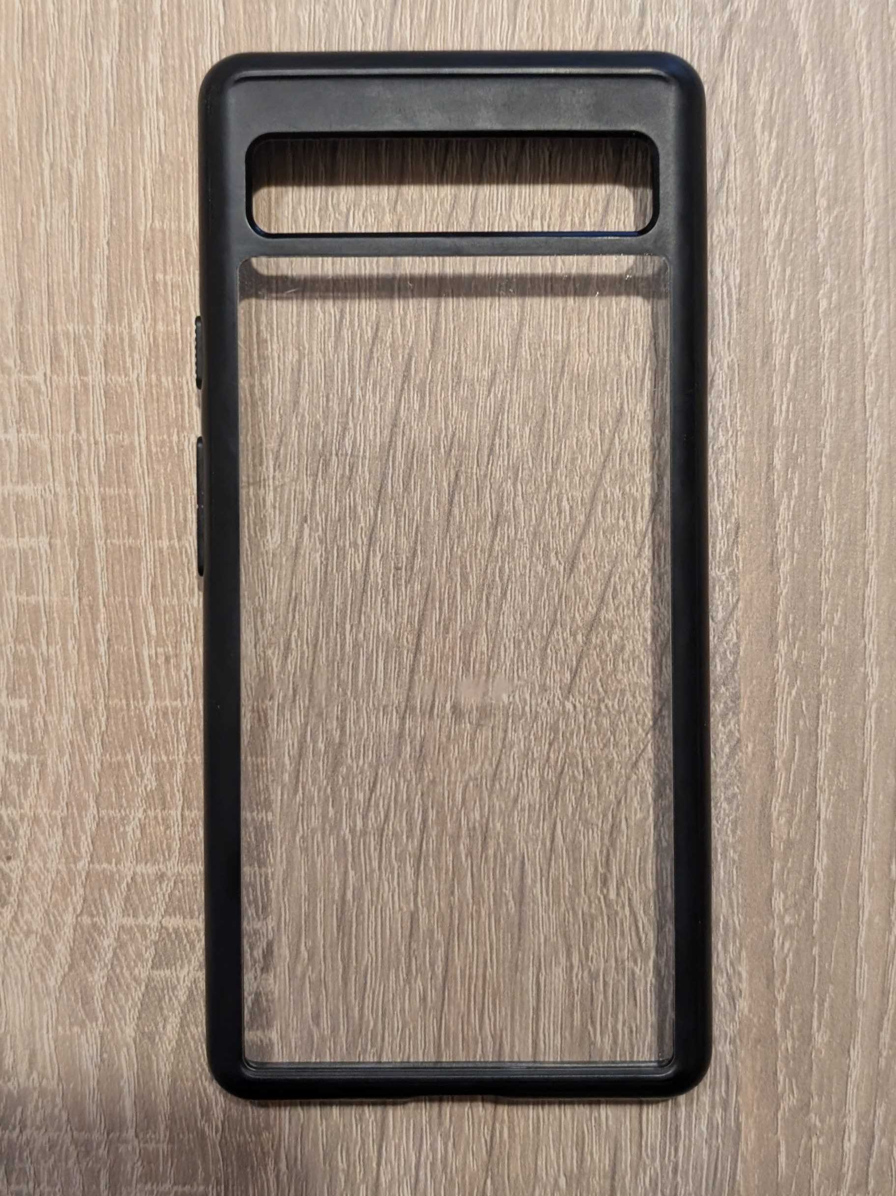 Etui Spigen Ultra Hybrid do Pixel 6A, przezroczysto-czarne