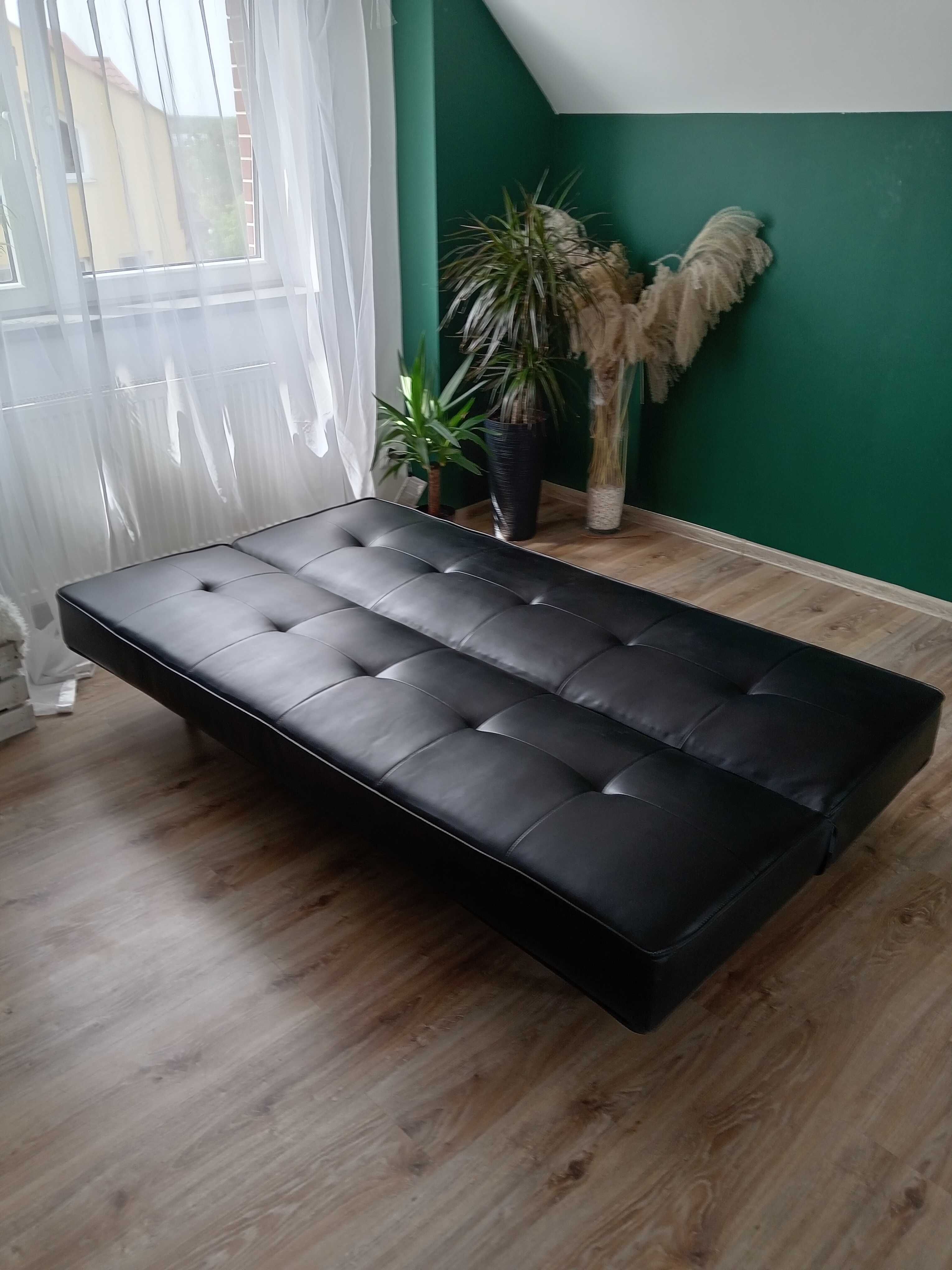 Sofa rozkładana skórzana