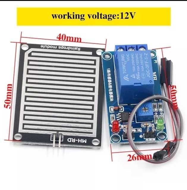Реле с датчиком обнаружения дождя, жидкости
