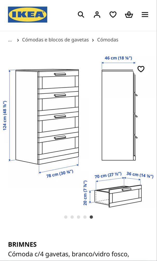 Cómoda BRIMNES (ikea)