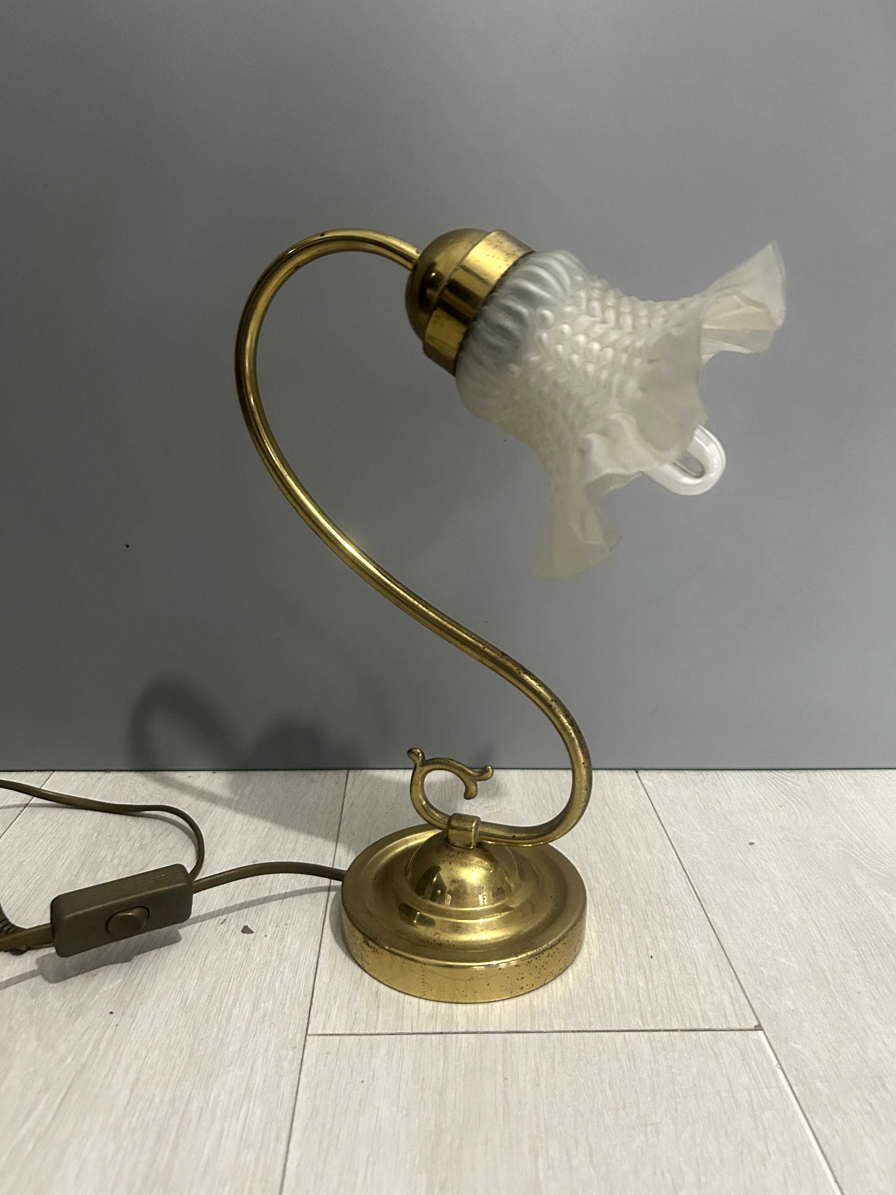 Lampka stołowa pozłacana Retro