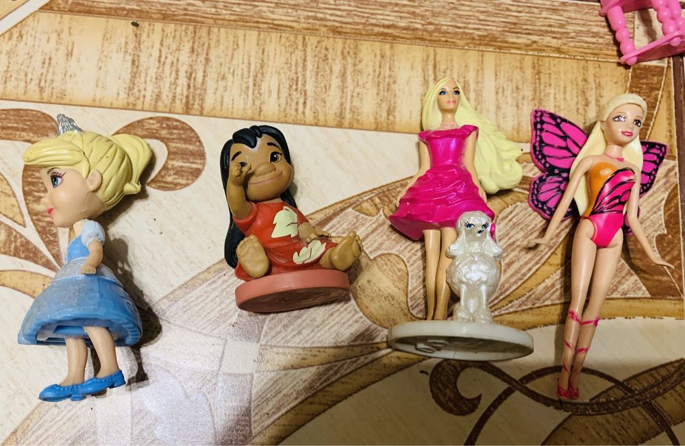 Куколки Polly Pocket,принцессы Disney,машинки