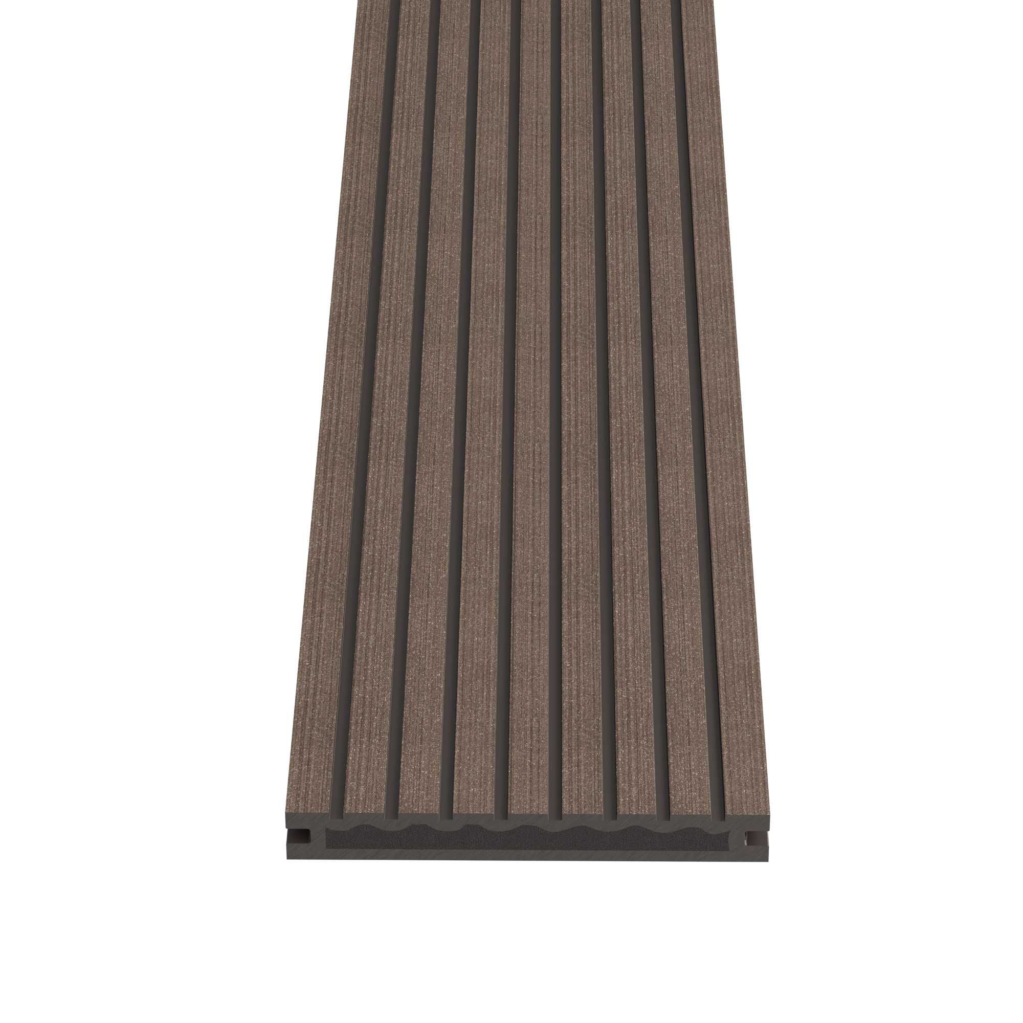deska tarasowa kompozytowa Gamrat Pełna Classic 160x20mm szary brąz
