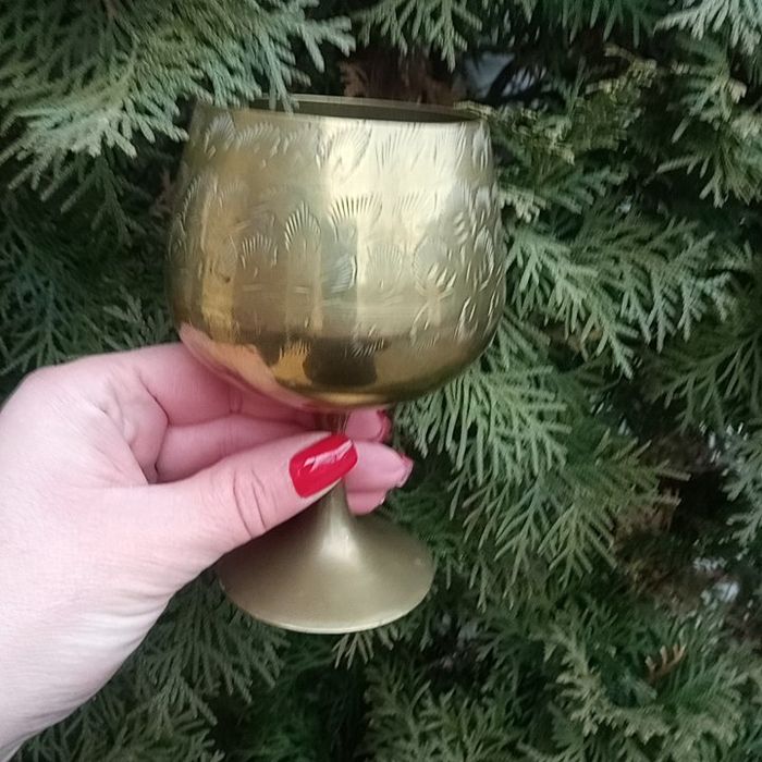 Фужер латунь винтажный