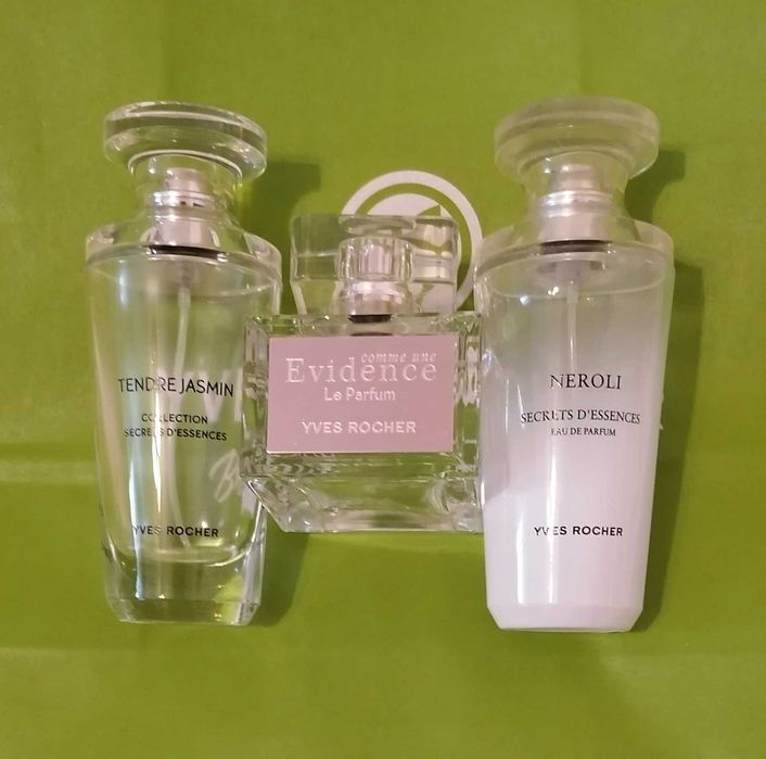 Красивые пустые флаконы Yves Rocher Ив Ів Роше Neroli Jasmin Evidence