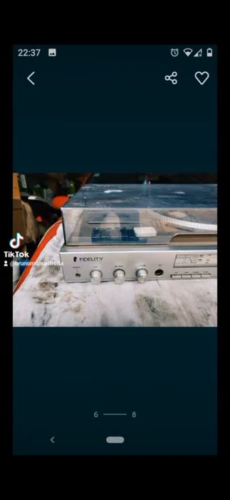 Rádio vinil em bom estado
