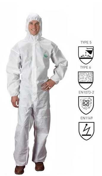 Kombinezon ochronny 50 sztuk (karton) LAKELAND SAFEGARD GP rozmiar M