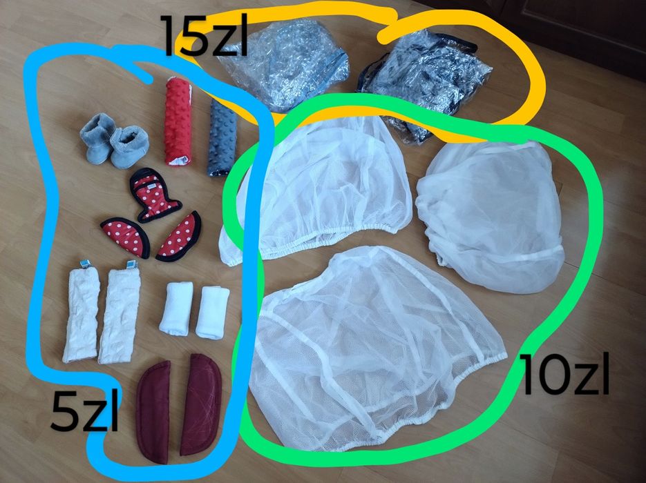 Akcesoria do wózka / Moskitiera na nosidełko / Folia na wózek