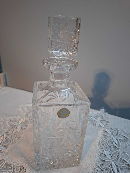 Karafka kryształowa prostokątna-Zawiercie