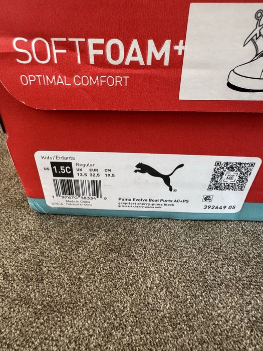 Сапоги Puma 32.5 р зима