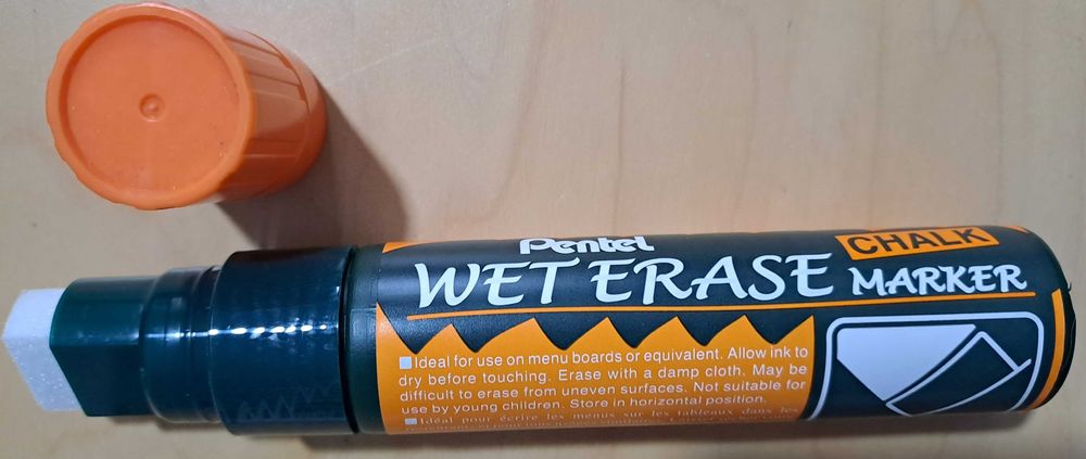 14+9 Marcadores de giz liquido "Pentel Wet Erase Chalk"