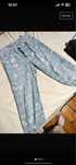 calça jeans com desenhos