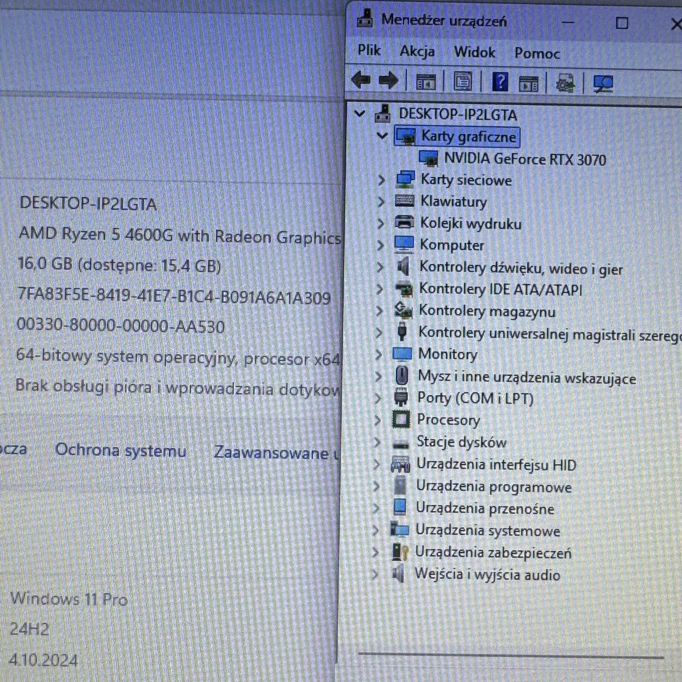 gamingowy komputer rtx3070 ryzen 5