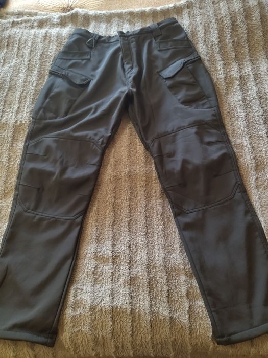Штани тактичні на флісі чорні чоловічі