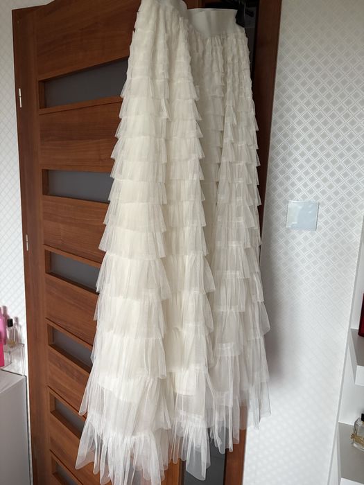Spódnica długa śmietanka r. uniwersalny S/M/L