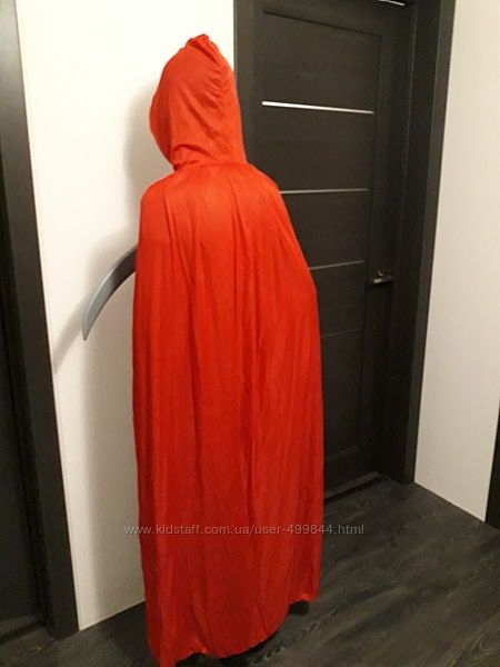 Плащ с капюшоном двусторонний Мантия Накидка Косплей Карнавал Хэллоуин