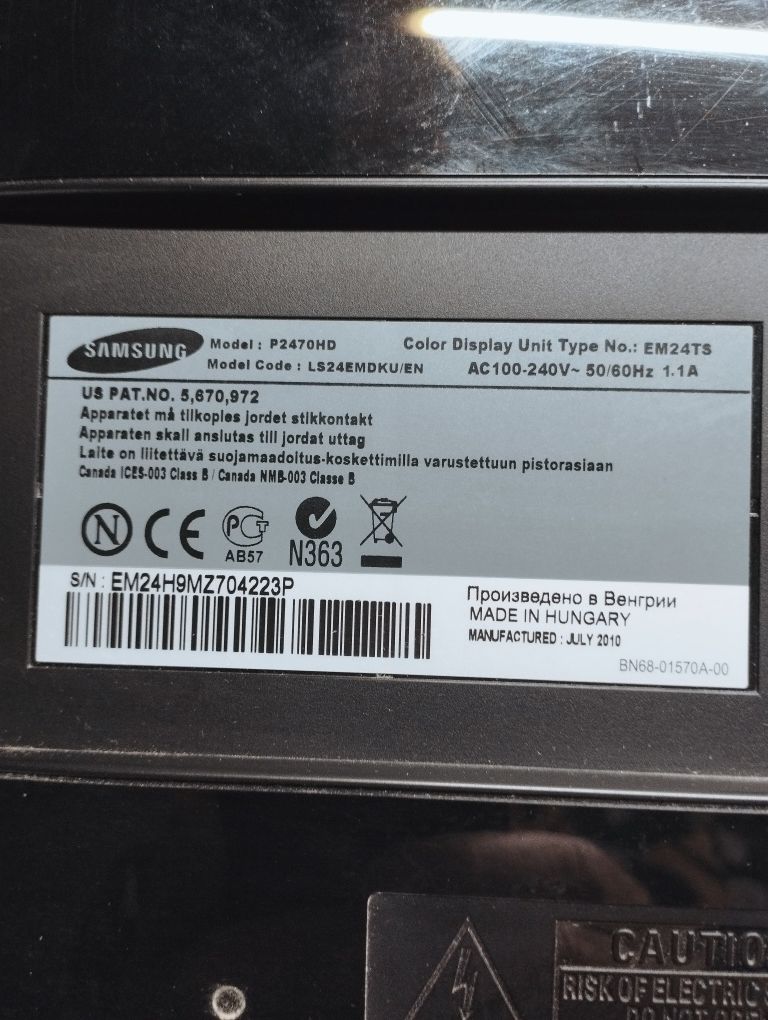 Monitor z TV Samsung SyncMaster P2470HD 24" na sprzedaż