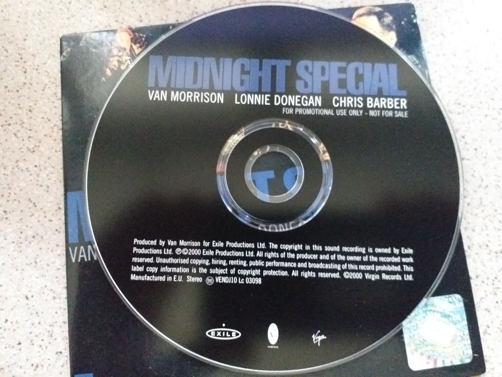 CD Singiel V.Morrison,L.Donegan,C.Barber Midnight Special Exile 2000