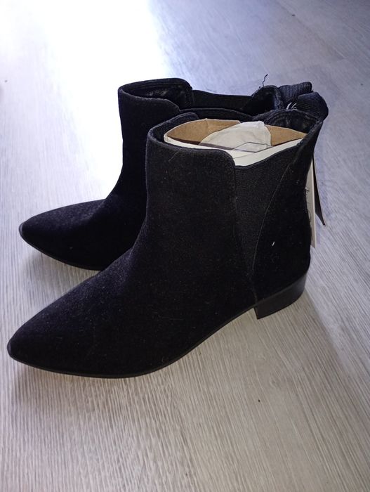Nowe zamszowe botki damskie loft 37 rozmiar 37