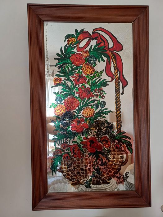 Espelhos  Pintado à mão /Madeira/ Dourado Vintage