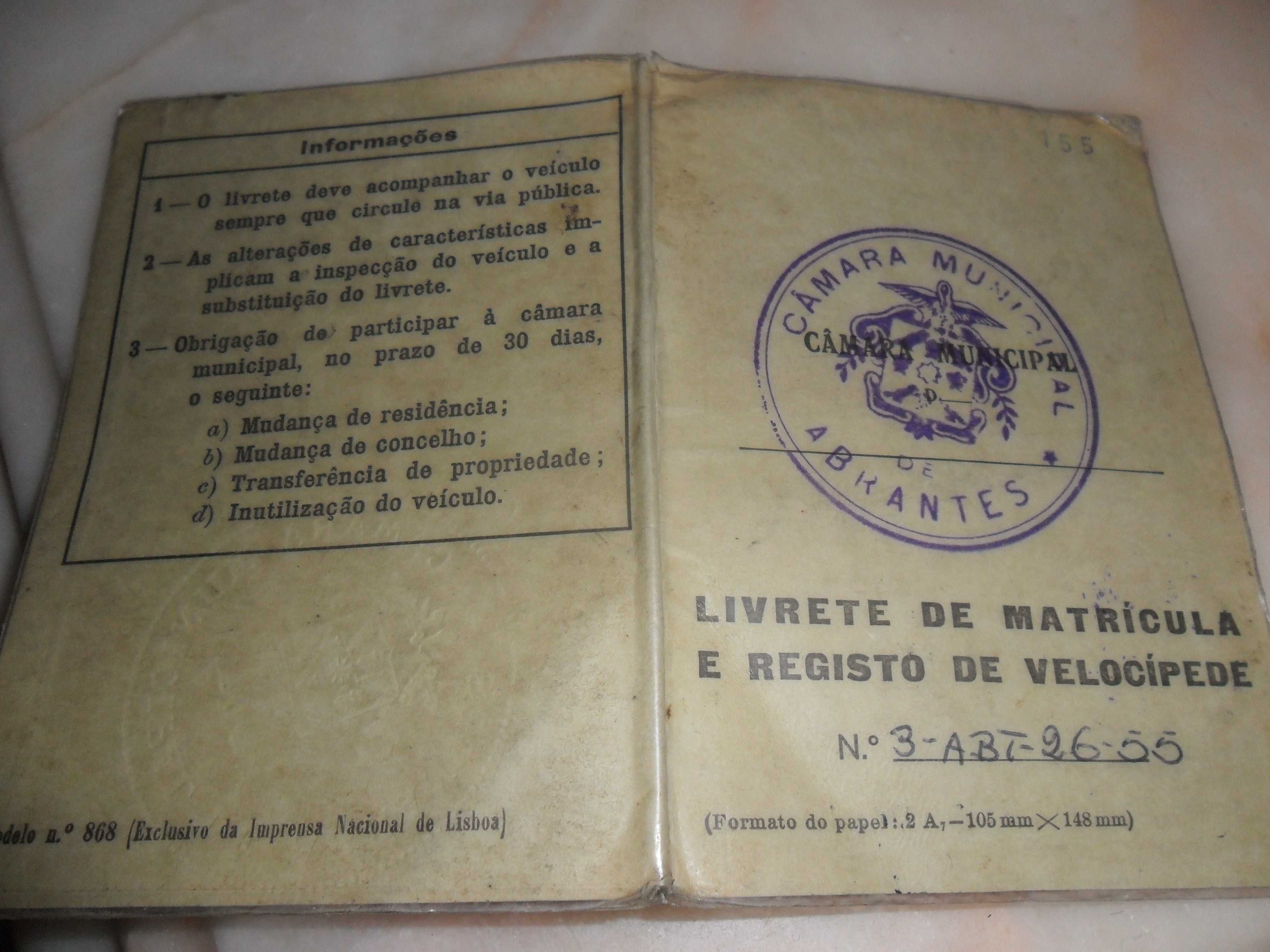 livretes de motorizada