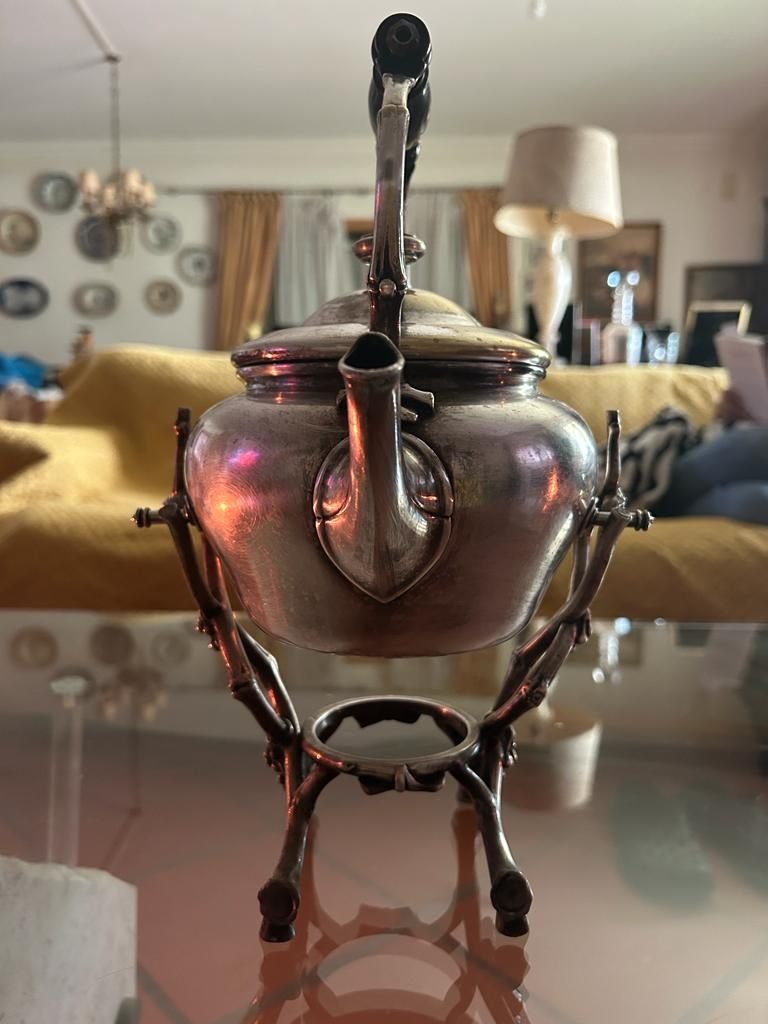 CHRISTOFLE Silver Teapot With Tipper