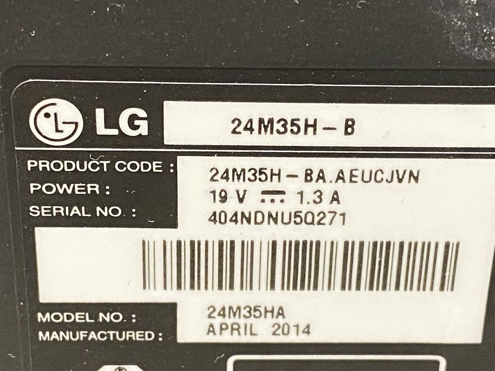 Монітор 24" LG 24М35Н 1920x1080 (FullHD) TN HDMI