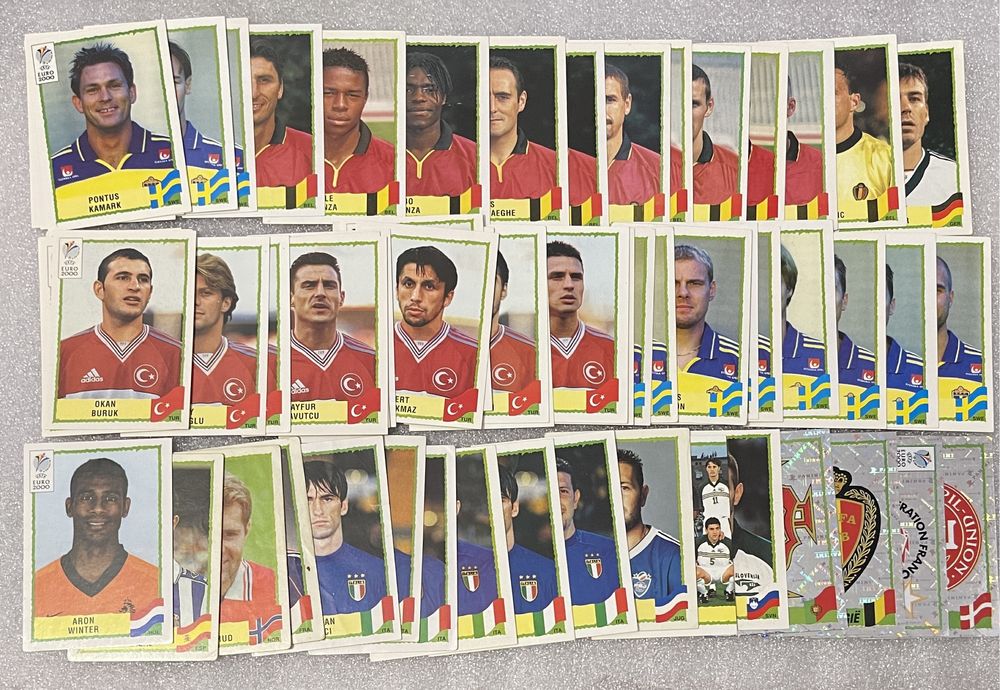 Стикеры Panini Чемпионат Мира 1998, Евро 1996, Евро 2000
