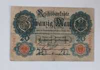 banknot 20 marek , 1914 , Niemcy