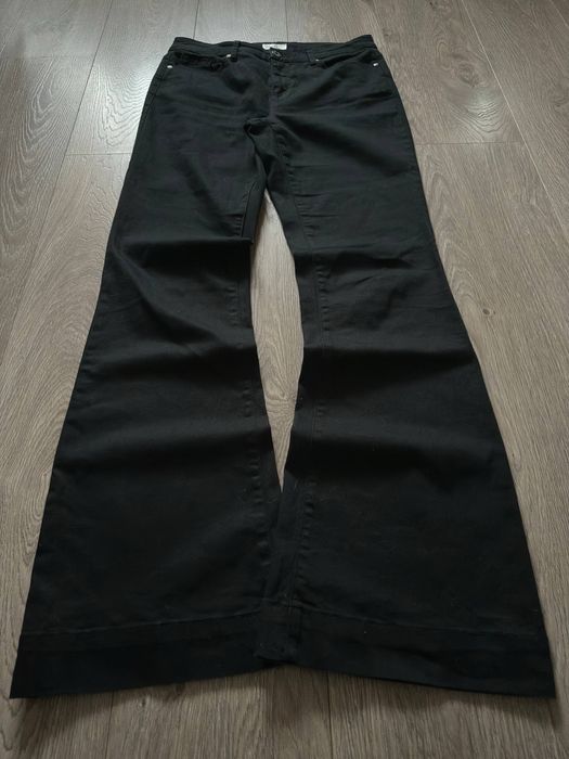 Чорні клеш джинси буткат опиум авангард гранж bootcut flared