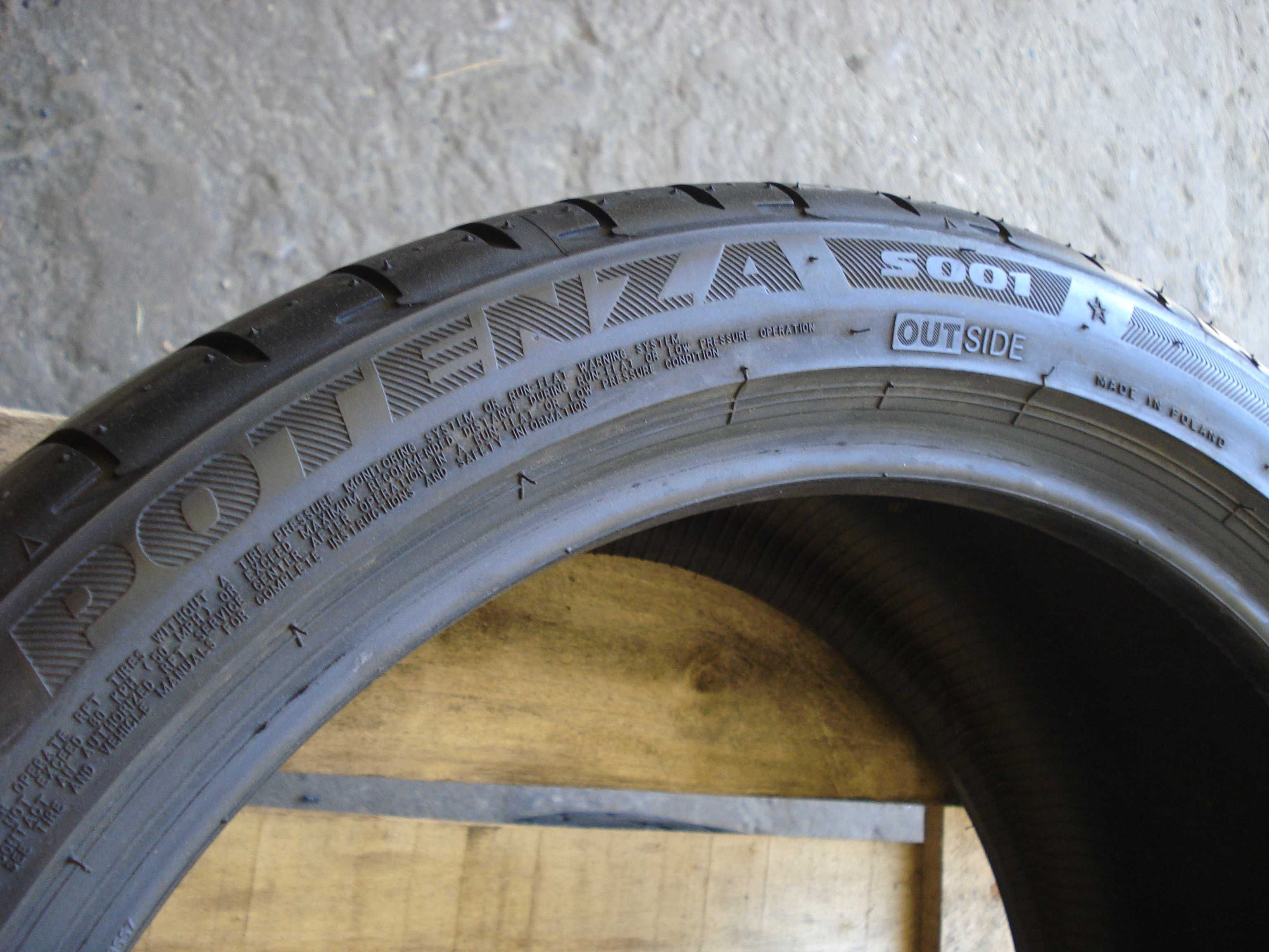 Bridgestone Potenza S001  245/35 r 18  1 - sztuka letnie