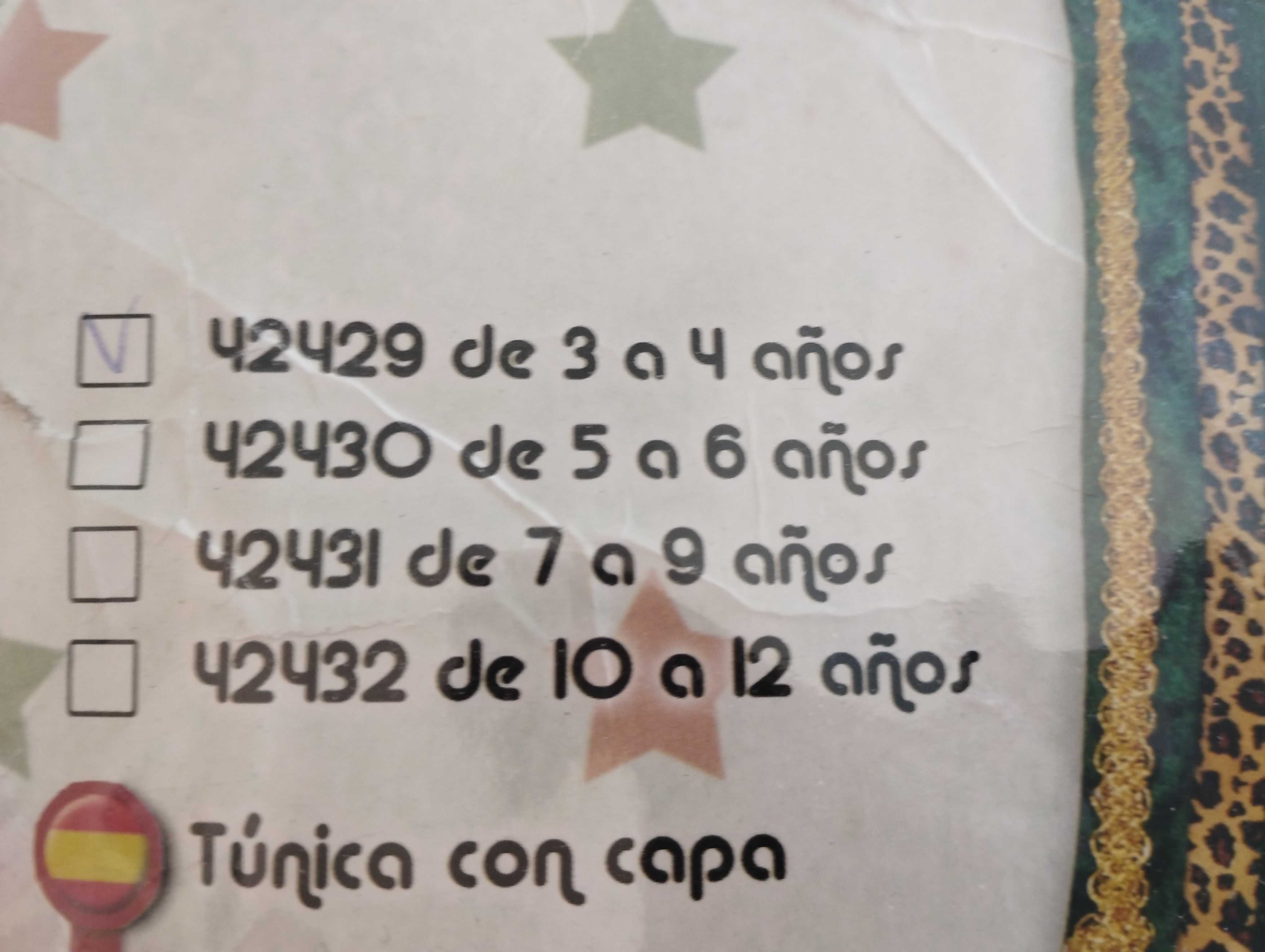Máscara de Rei Mago 3-4 anos