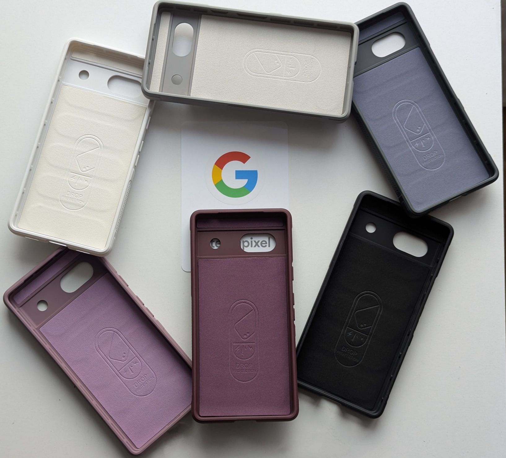 Протиударний чохол з мікрофіброю для Google Pixel 6а 7 7Pro 8
