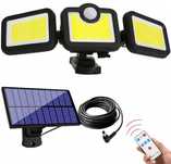 Lampa Solarna 3w1 led Czujnik Ruchu Zmierzchu  pilot Panel Słoneczny