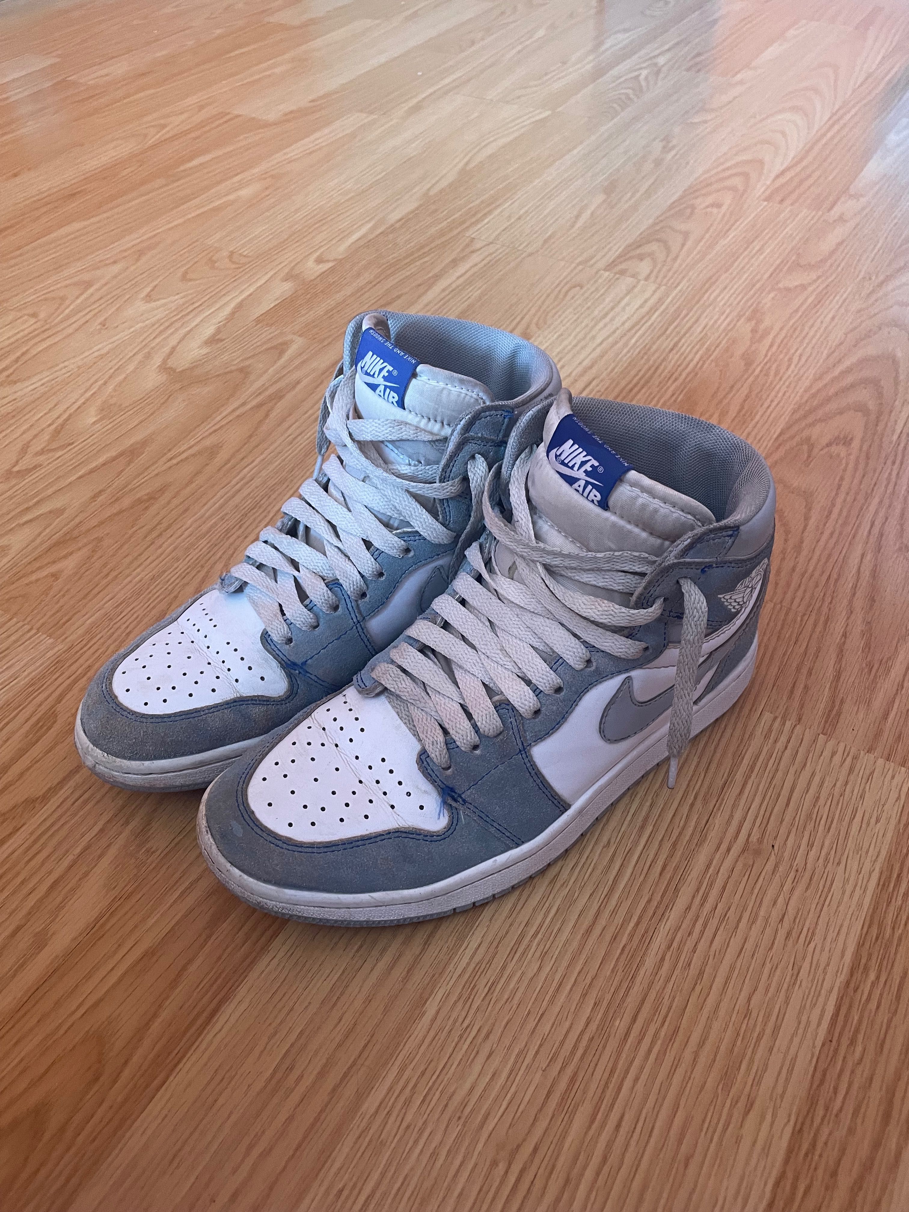 Nike air Jordan на замше голубой цвет 41 размер 25,5 см