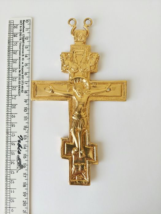 Крест позолочений