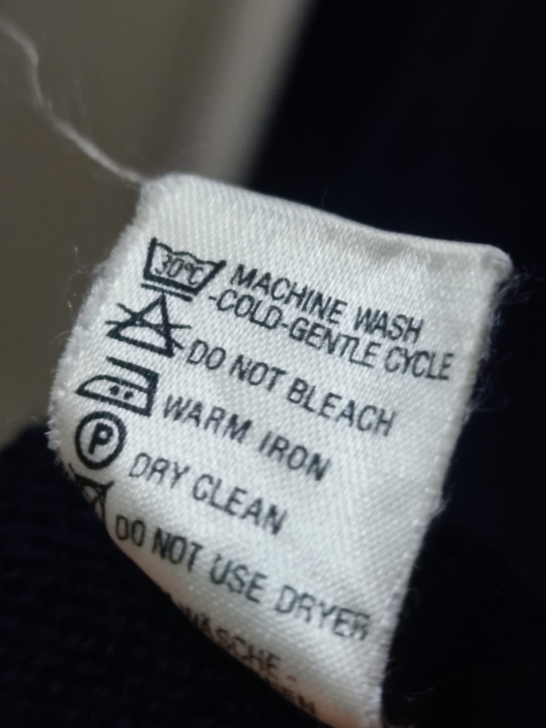 Sweter klasyczny Maerz XL kardigan ozdobny męski niebieski granatowy c