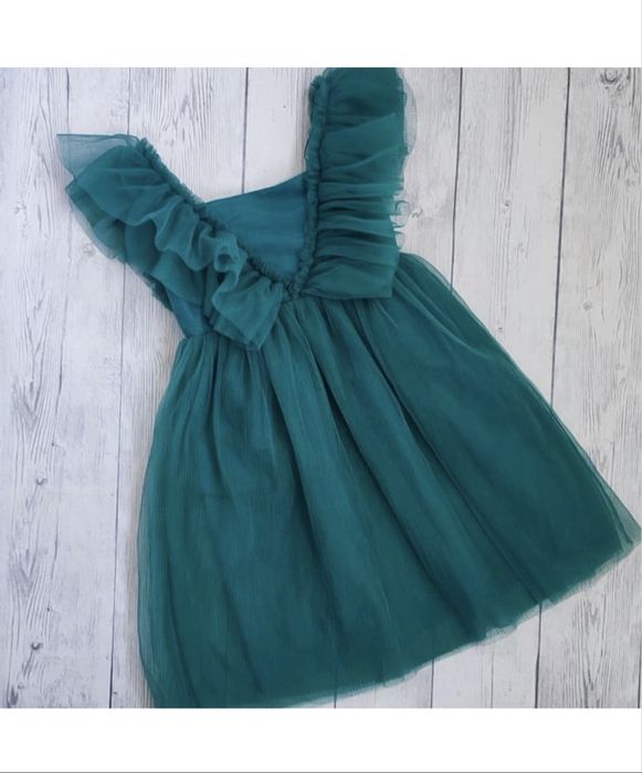 Сукня ялинка смарагдова святкова пишне плаття для дівчинки hm