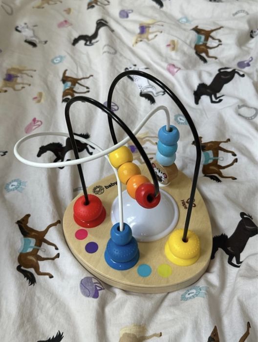 Drewniana zabawka dla niemowlaka mikser kolorów baby einstein muzyka