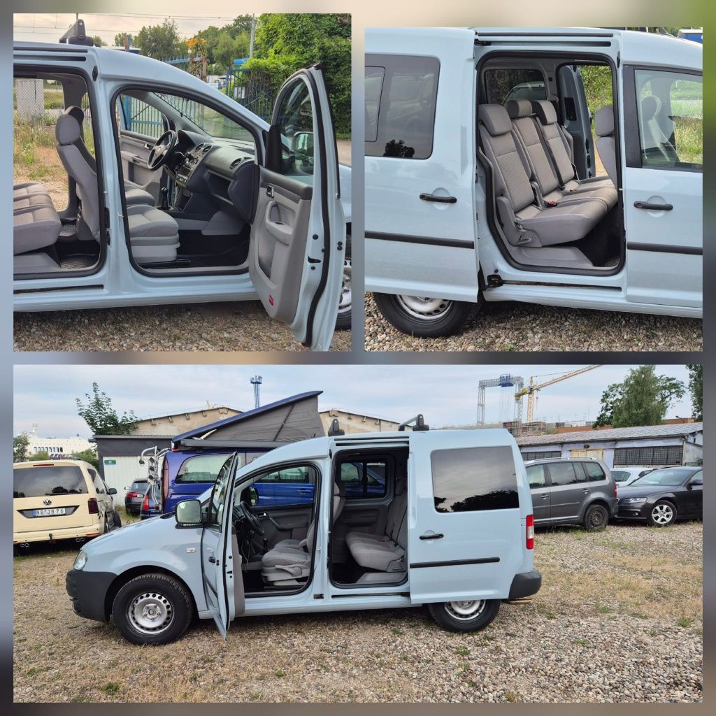 Vw Caddy LIFE  2.0 MPI +gaz CNG 7 miejsc,vebasto, zadbany.