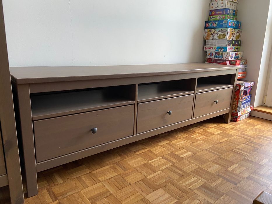 Szafka tv RTV Hemnes Ikea drewno